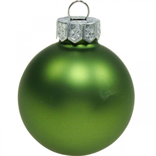 Itens Bolas de Natal vidro verde mate/brilhante Ø4cm 24p