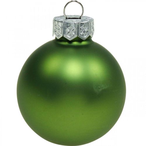Itens Bolas de Natal vidro verde fosco/brilhante Ø4cm 24 un