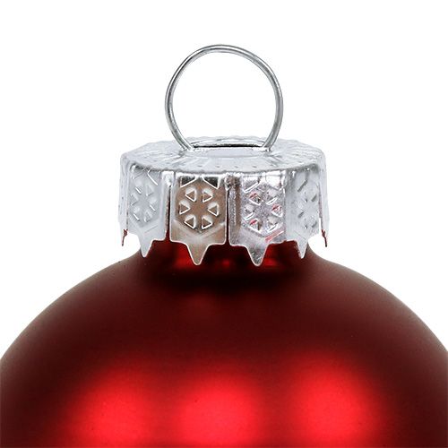 Itens Bola de Natal em vidro Ø6cm vermelho mix 24 unidades