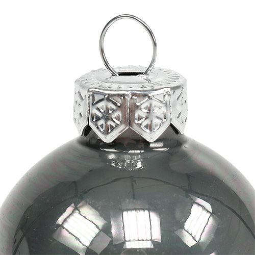 Floristik24 Bola de Natal em vidro Ø3,5cm rosa, cinza, creme 16 unid.