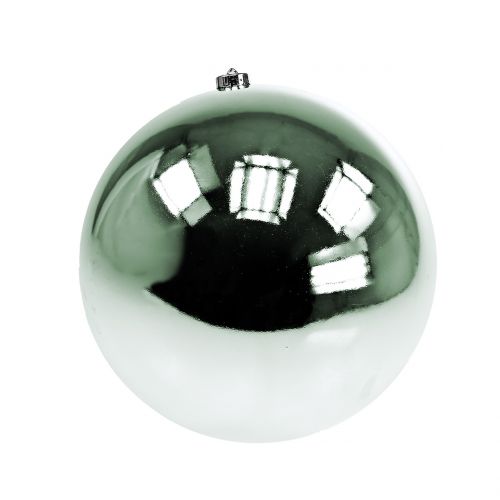 Bola de natal inquebrável verde claro Ø20cm | Floristik24.pt