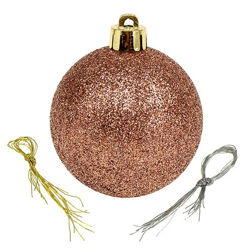 Floristik24 Bola de natal plástico Ø6cm cuzinho verde. 30pcs