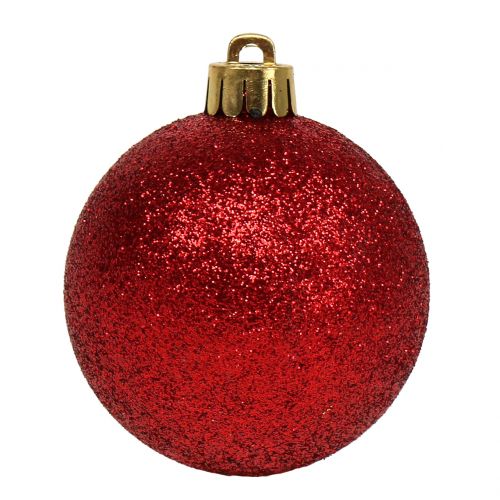 Itens Mistura de bolas de Natal vermelhas variadas Ø3,5 cm - Ø5,5 cm 30 unidades