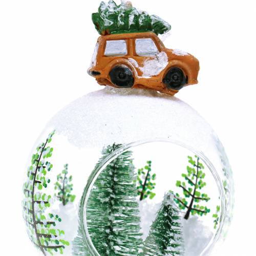 Itens Bola de vidro, decorações para árvores de Natal, carro Ø8cm 3 unidades