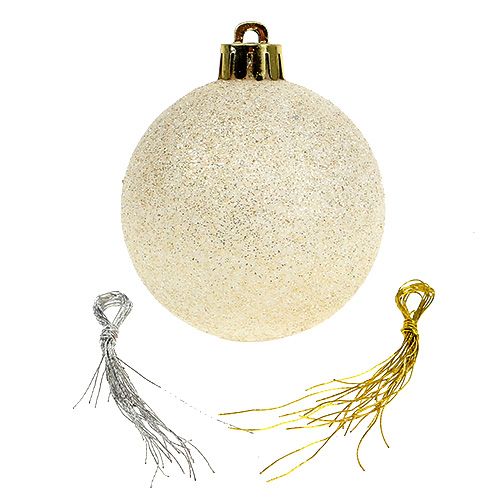 Floristik24 Conjunto de bolas de Natal de plástico em cor pastel Ø6cm 30 unidades