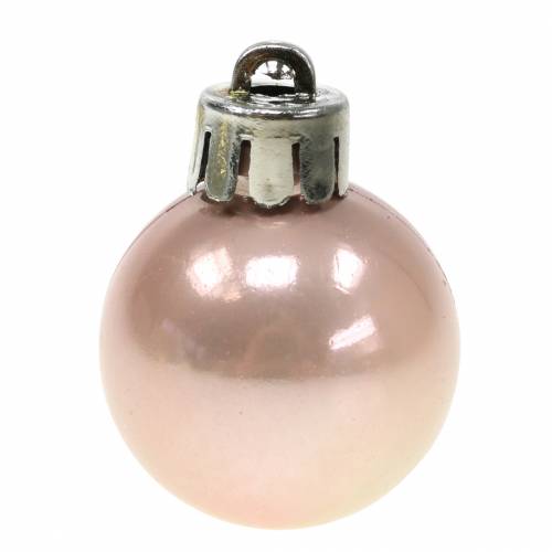 Itens Decorações para árvores de Natal Bolas de Natal ouro, branco, rosa 3 cm 14 unidades