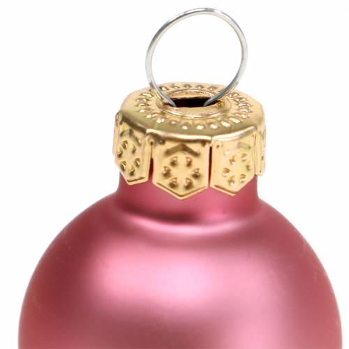 Itens Mini bolas de Natal mate/brilhante sortidas Ø2,5cm 24 peças cores diferentes