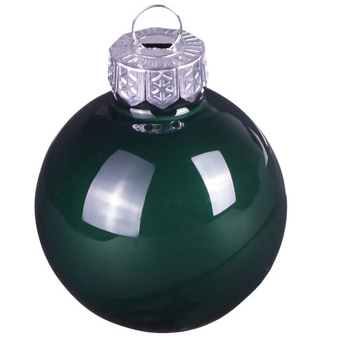 Floristik24 Bolas de Natal mini bolas de vidro verdes Ø4cm 24 un