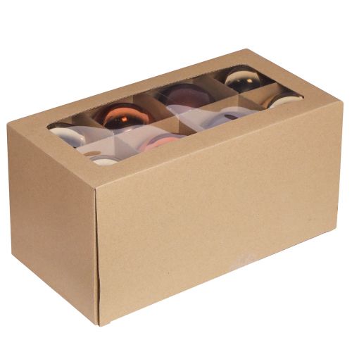 Itens Bolas de Natal bolas de vidro misturadas em marrom dourado Ø7,5cm 12 unid.