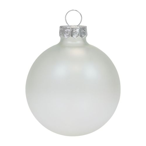 Itens Bolas de Natal vidro transparente opaco bolas de árvore de Natal Ø6cm 6 un