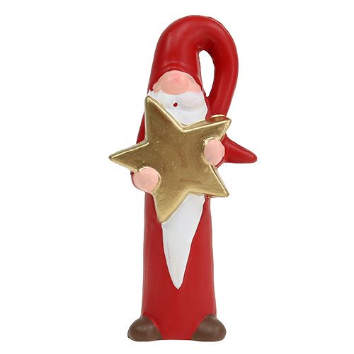 Floristik24 Figura do Papai Noel vermelho Alt 15cm