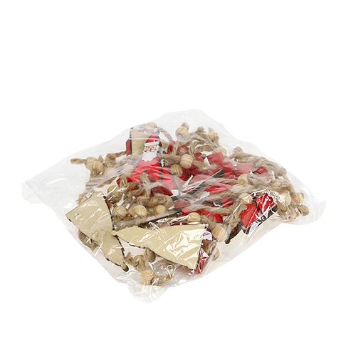 Itens Figura do Papai Noel sentado 6,5 cm vermelho 12pcs