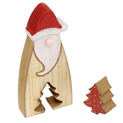 Floristik24 Madeira de Papai Noel 17cm