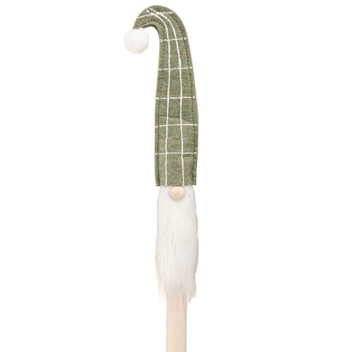 Papai Noel no palito Gnomo de Natal verde 57cm 4 peças