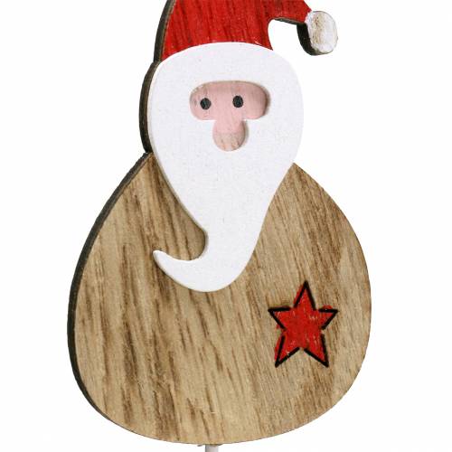 Floristik24 Plugue decorativo Papai Noel/Boneco de neve 7cm 12 un