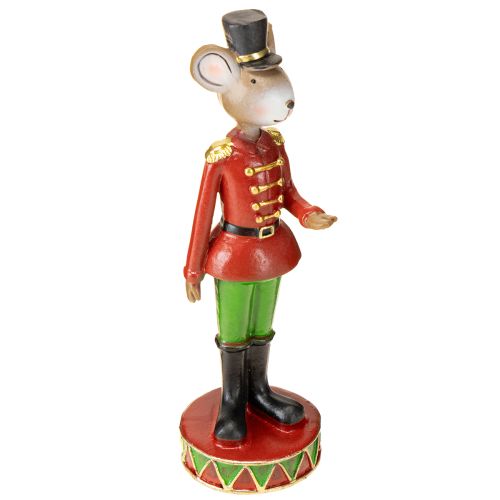 Figuras de decoração de rato de Natal 14,5 cm vermelho-verde 2 peças | Floristik24.pt