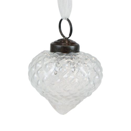 Itens Decorações de Natal decoração de vidro cebola transparente diamante Ø5,5cm 9 unid.