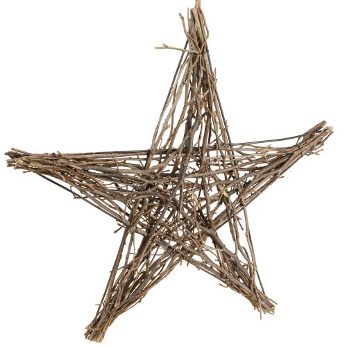 Itens Poinsétia feita de galhos estrela decorativa para pendurar 50cm