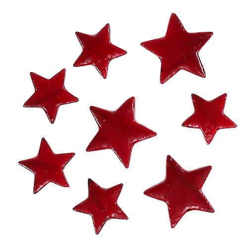 Floristik24 Mistura de poinsétias 4-5cm vermelho brilhante 72uds