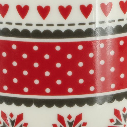 Itens Caneca de natal caneca cerâmica vermelha e branca Ø10cm H9cm