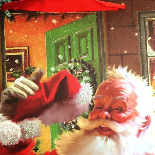 Itens Saco de Natal com Papai Noel 32cm x26cm x10cm
