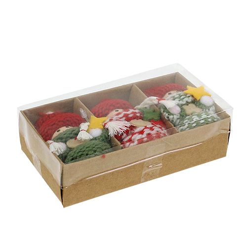 Floristik24 Duende de Natal para pendurar 6,5cm C15cm sortidos. 3 pecas