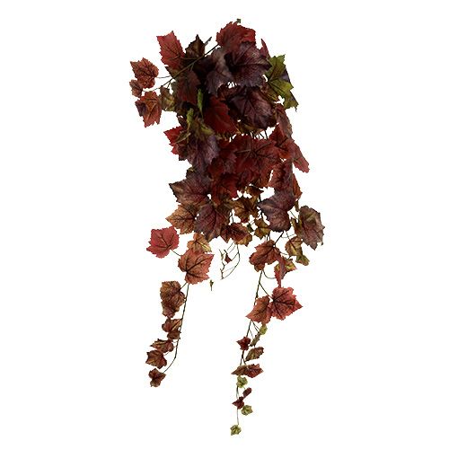 Itens Folhas de videira em cabide verde, vermelho escuro 100 cm