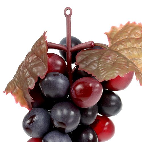 Floristik24 Cacho de uvas vermelho escuro 15cm 4 unidades