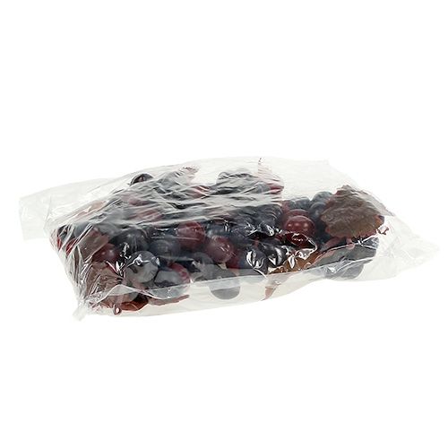 Floristik24 Cacho de uvas vermelho escuro 15cm 4 unidades