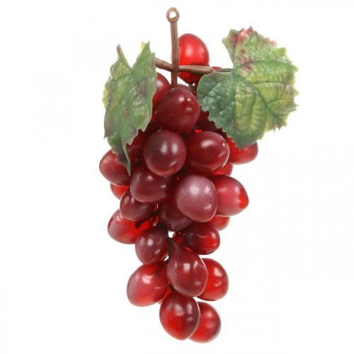 Floristik24 Deco Uvas Vermelhas Artificiais Uvas Deco Frutas 15cm