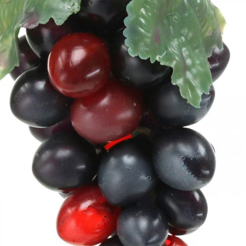 Itens Uvas decorativas Fruta preta decorativa Uvas artificiais 15cm