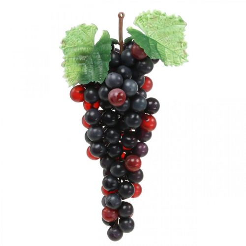 Itens Decoração decorativa de janela de fruta artificial preta uva 22cm