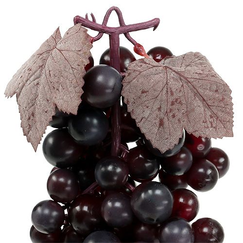 Itens Cacho de uvas vermelho escuro 44cm artificial