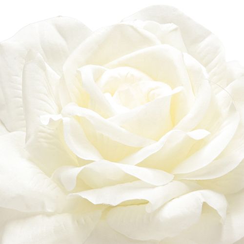 Itens Rosa Branca Falsa Rosa em Caule Flor de Seda Falsa Rosa L72cm Ø13cm
