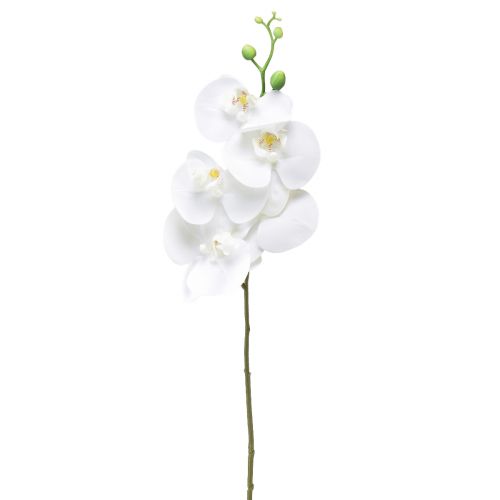 Itens Orquídea Artificial Branca Phalaenopsis Real Touch 85cm