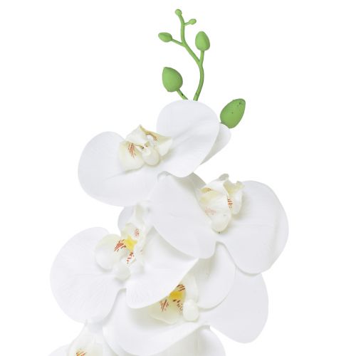 Itens Orquídea Artificial Branca Phalaenopsis Real Touch H83cm