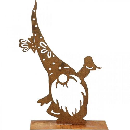 Floristik24 Suporte decorativo de metal gnome patina decorativo H39cm