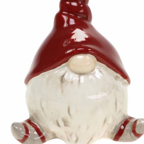 Floristik24 Figura Deco de decoração de Natal elfo de cerâmica 10cm 2pcs