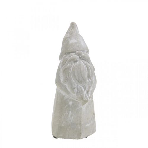 Floristik24 Figura decorativa elfo concreto Papai Noel cinza Alt.18,5cm