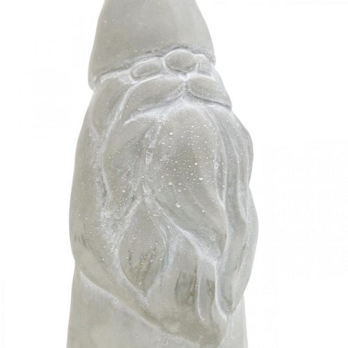 Floristik24 Figura Deco Gnome decoração de Natal concreto cinza Alt.31cm
