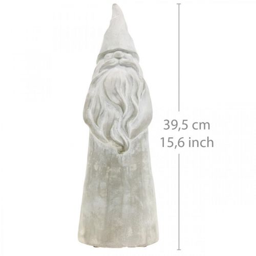 Floristik24 Figura Deco pixie concreto natal pixie cinza H39,5cm
