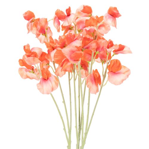 Ramo artificial de ervilha-de-cheiro, decoração romântica para sala de estar ou banheiro, 68 cm, 3 peças.