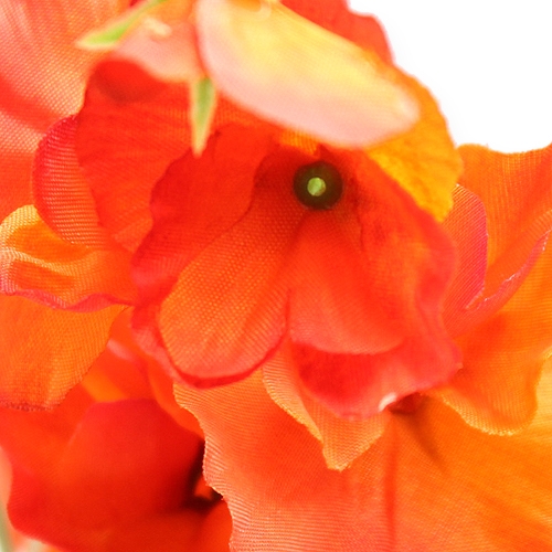 Itens Flor artificial de ervilha doce laranja, vermelha 75 cm 3 unidades