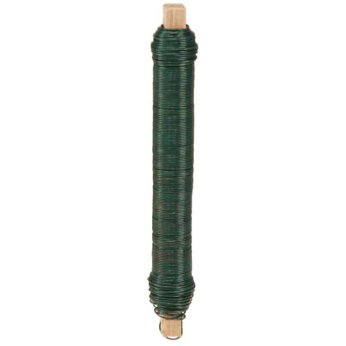 Floristik24 Fio para embrulho, fio para artesanato, verde 0,65mm 100g