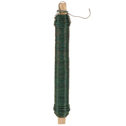 Itens Fio para embrulho, fio para artesanato, verde 0,65mm 100g