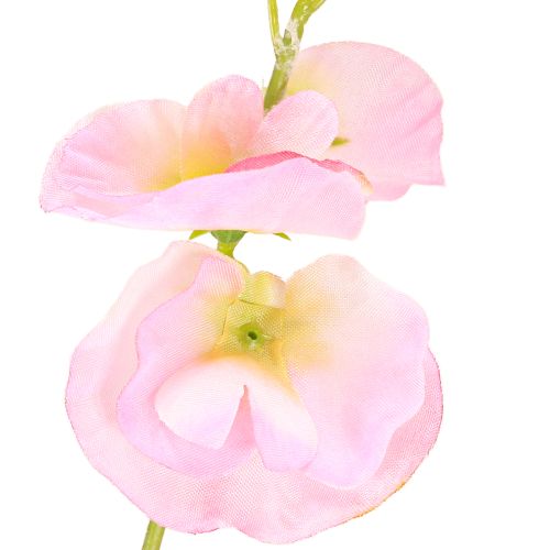 Itens Ervilhas doces flores artificiais rosa em haste longa 74cm 2 unidades