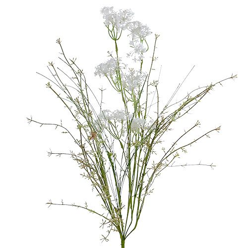 Floristik24 Flores de jardim brancas C50cm 3pçs