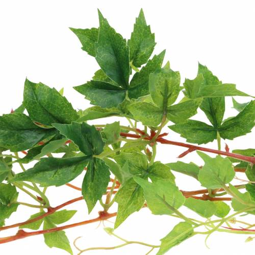 Floristik24 Virginia creeper verde artificial, vermelho 136cm 7 fios