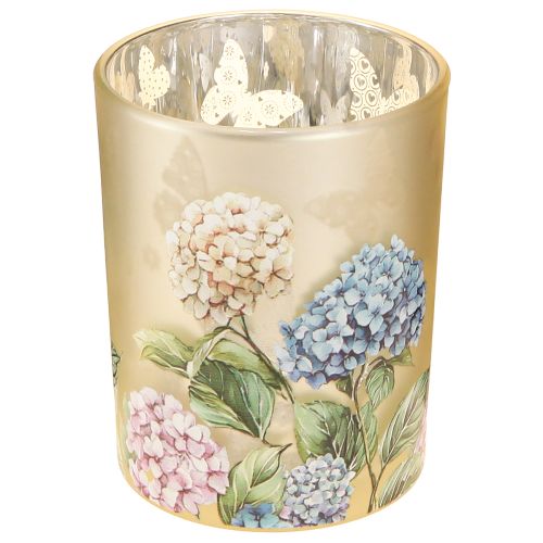 Elegante castiçal com motivos florais para decoração de ambientes aconchegantes, 12,5 cm, 2 peças.