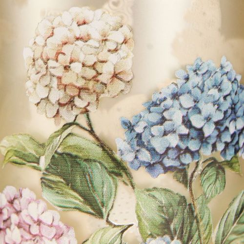 Floristik24 Lanterna decorativa de vidro com design floral para dar um toque de estilo à sua casa, 8 cm, conjunto de 4 peças.